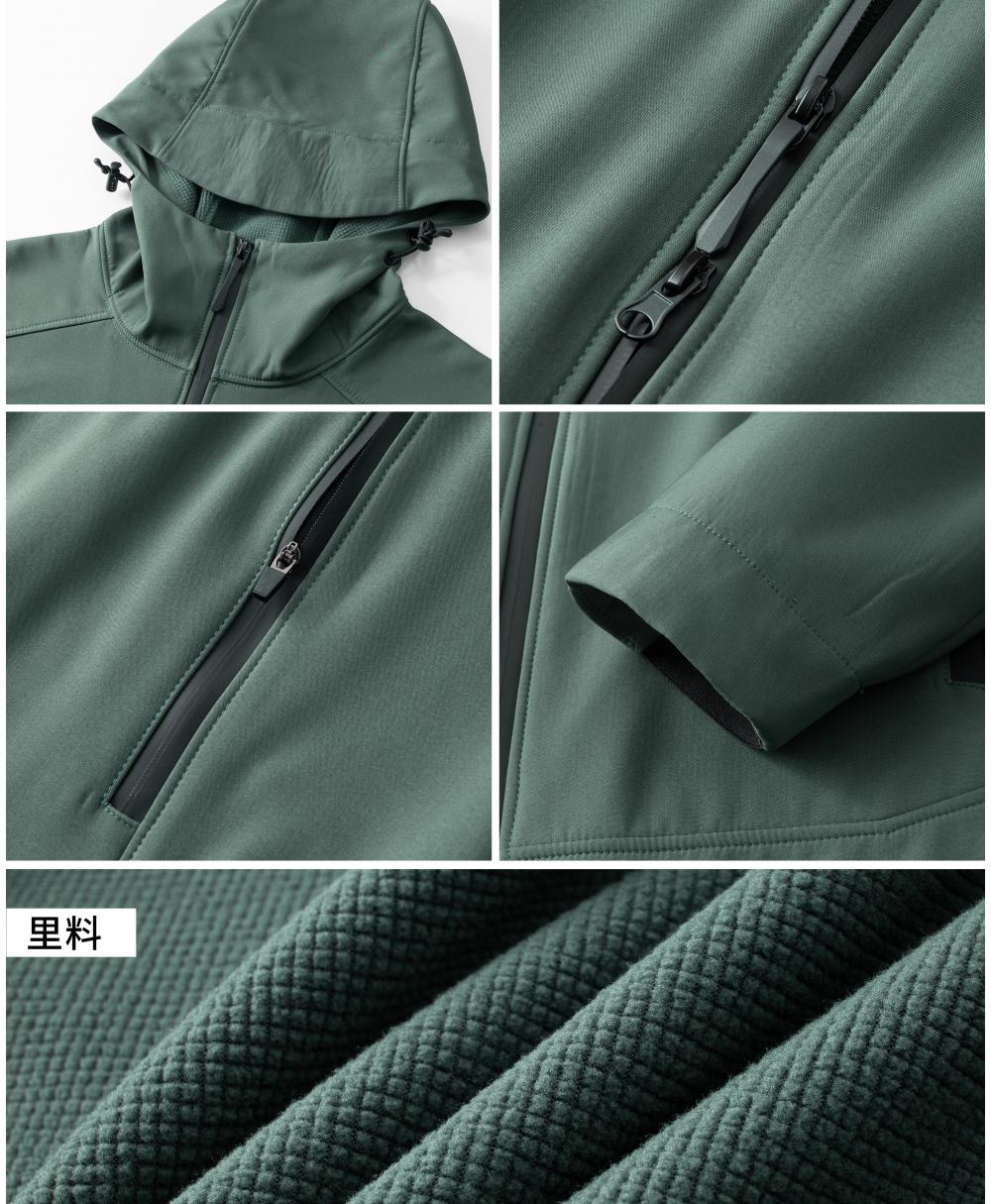 【秋冬2025】SYK-B6503#加绒拉帽 软壳衣 卫衣 细节展示 启虎