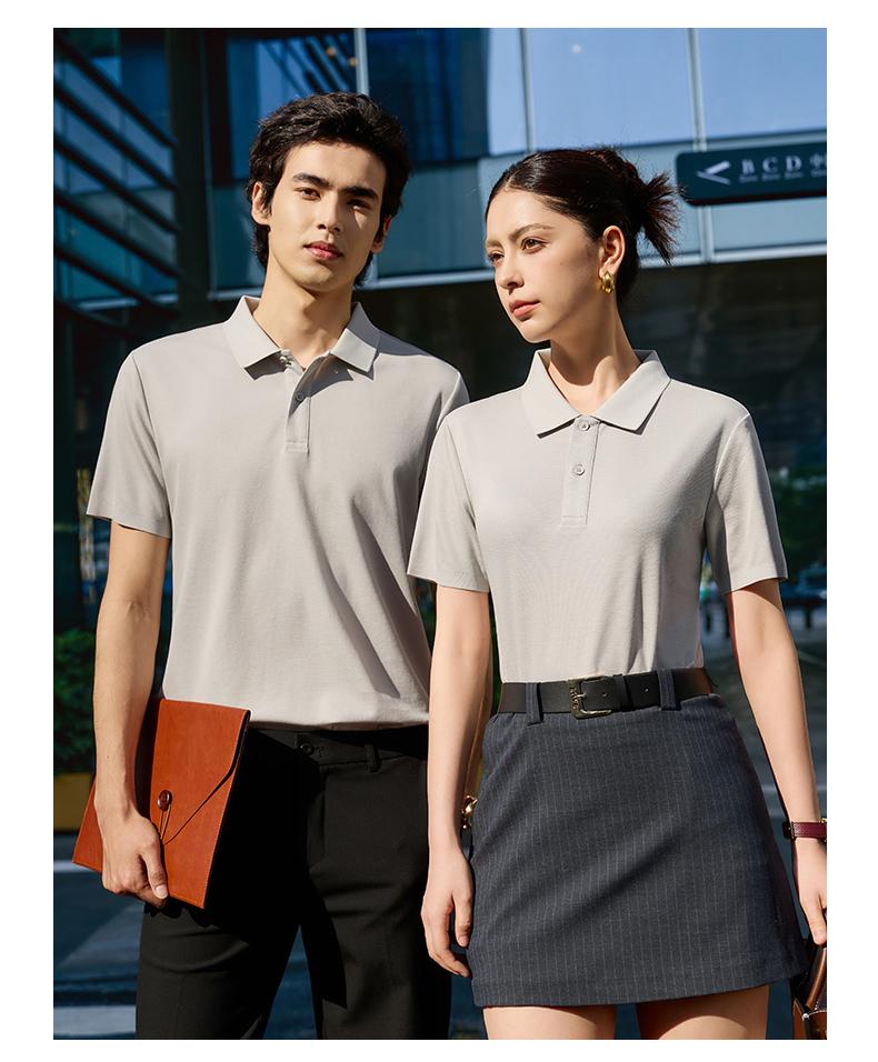 【2026春夏】EV6601#200克/40支 启元一体+凉感 一片领 短袖POLO Polo衫 细节展示 启虎
