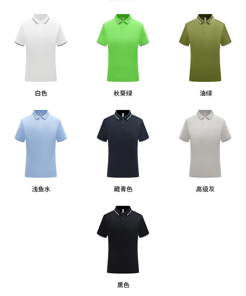 【2026春夏】WY8263#220克/40支 双面莱赛尔 10A抗菌+凉感+高日晒 间色二级领 四合扣 短袖POLO Polo衫 细节展示 启虎
