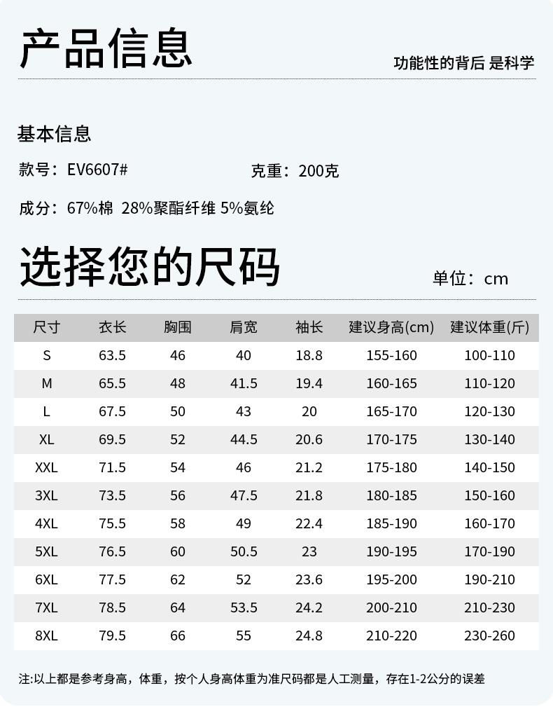 【2026春夏】EV6607#200克/60支 双面超细珠地 10A抗菌+凉感+高日晒 贴合领 四合扣 短袖POLO Polo 衫定制 细节展示 第2张