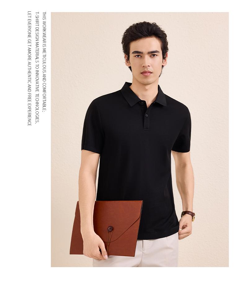 【2026春夏】EV6601#200克/40支 启元一体+凉感 一片领 短袖POLO Polo衫 细节展示 启虎