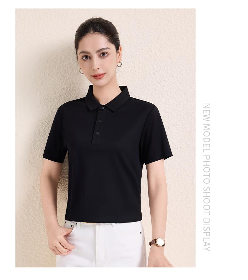 【2026春夏】EV6603#210克/50支 启元一体+凉感 二级领 短袖POLO Polo衫 细节展示 启虎