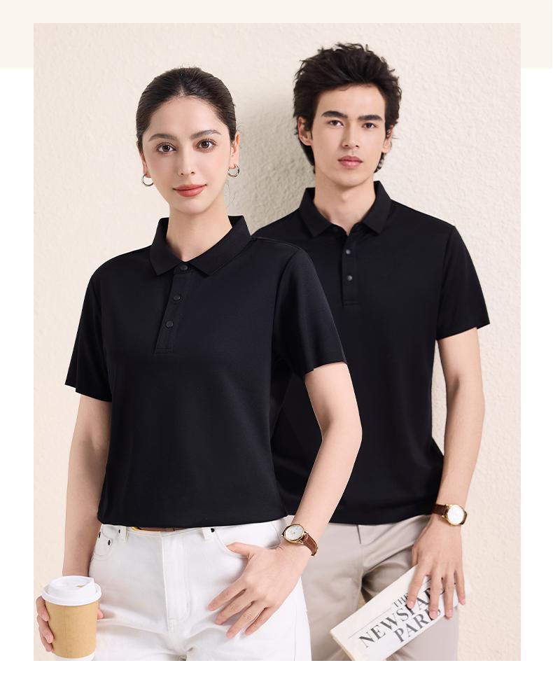 【2026春夏】EV6603#210克/50支 启元一体+凉感 二级领 短袖POLO Polo衫 细节展示 启虎