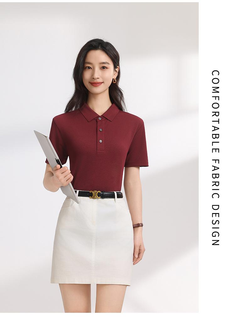 【2026春夏】K958801#200克 菠萝格 纯色翻领POLO Polo衫 细节展示 paidai