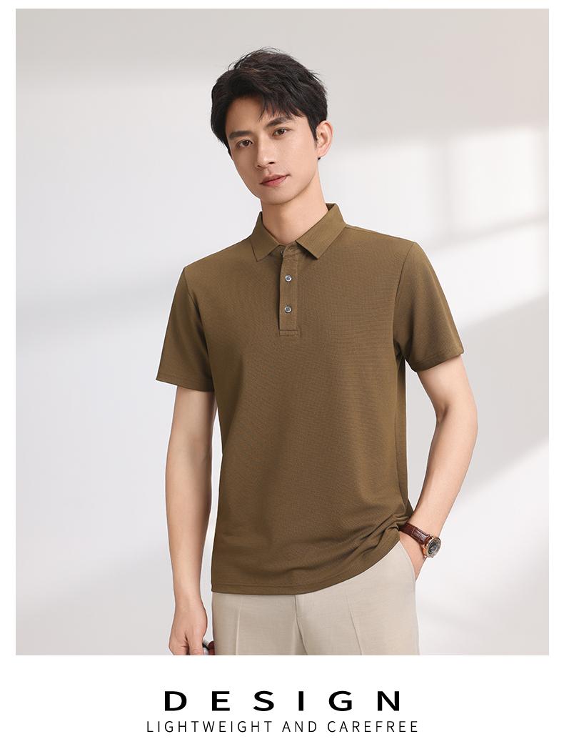 【2026春夏】K958801#200克 菠萝格 纯色翻领POLO Polo衫 细节展示 paidai