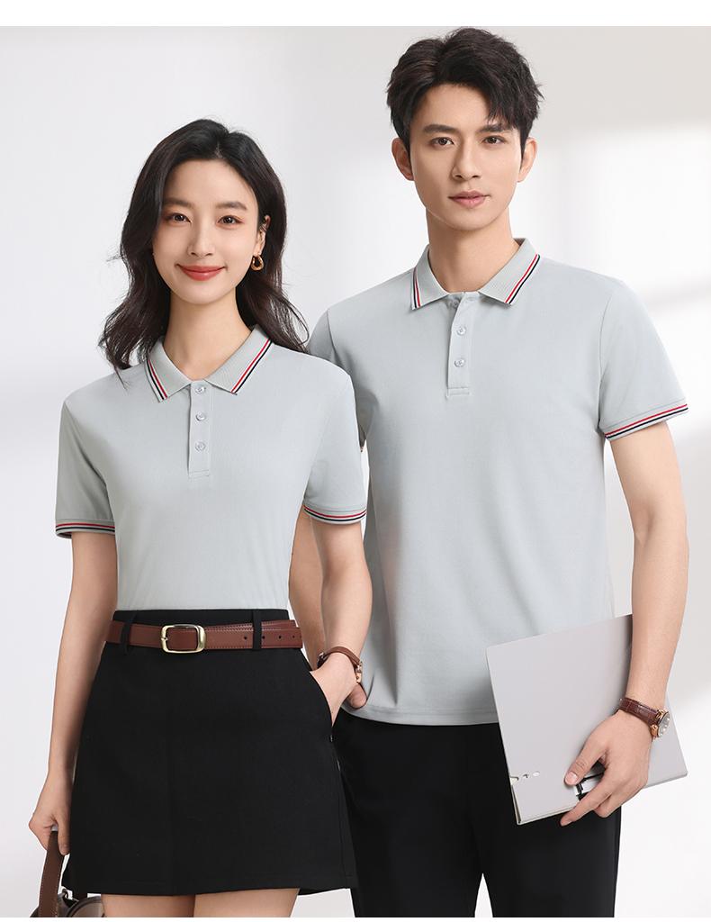 【2026春夏】K958839#200克 赛络纺 间色翻领POLO Polo衫 细节展示 paidai