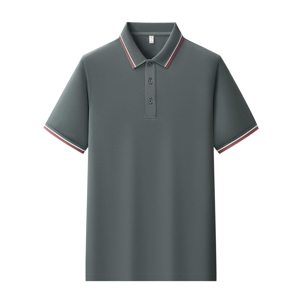 【2026春夏】K958839#200克 赛络纺 间色翻领POLO Polo衫 细节展示 paidai