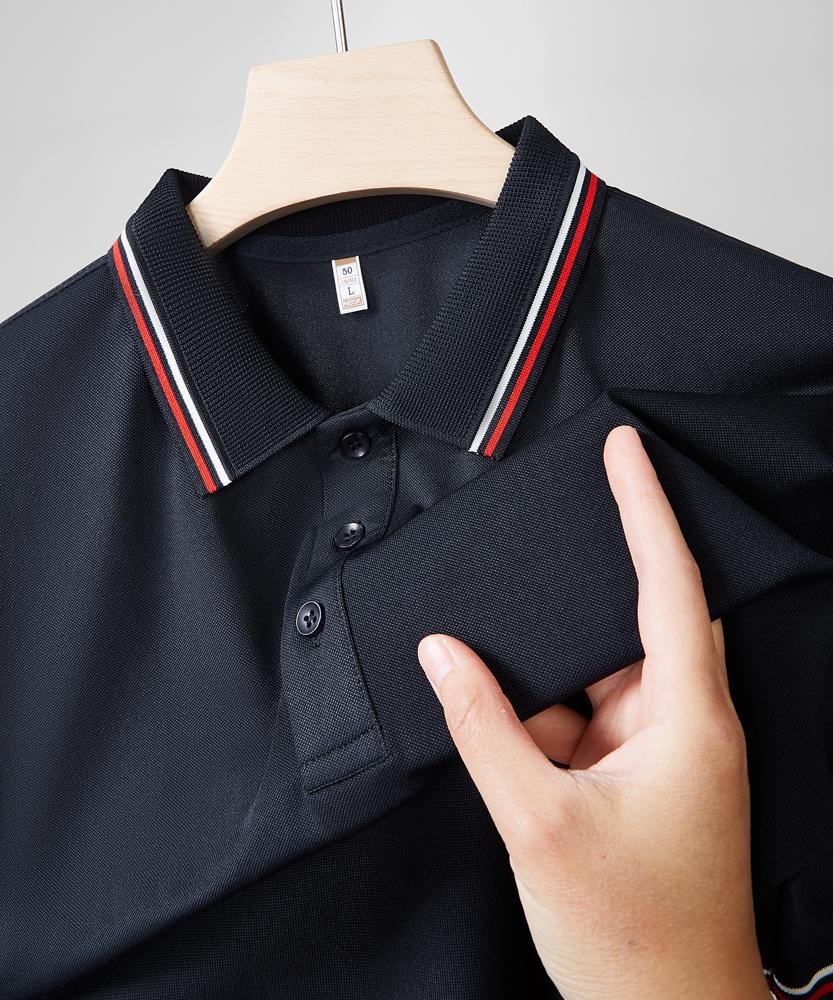 【2026春夏】K958839#200克 赛络纺 间色翻领POLO Polo衫 细节展示 paidai