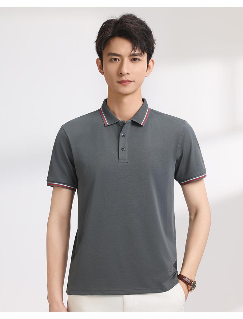 【2026春夏】K958839#200克 赛络纺 间色翻领POLO Polo衫 细节展示 paidai