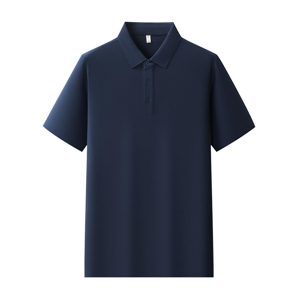 【2026春夏】K958826#230克 重磅横条棉氨 纯色翻领POLO Polo衫 细节展示 启虎