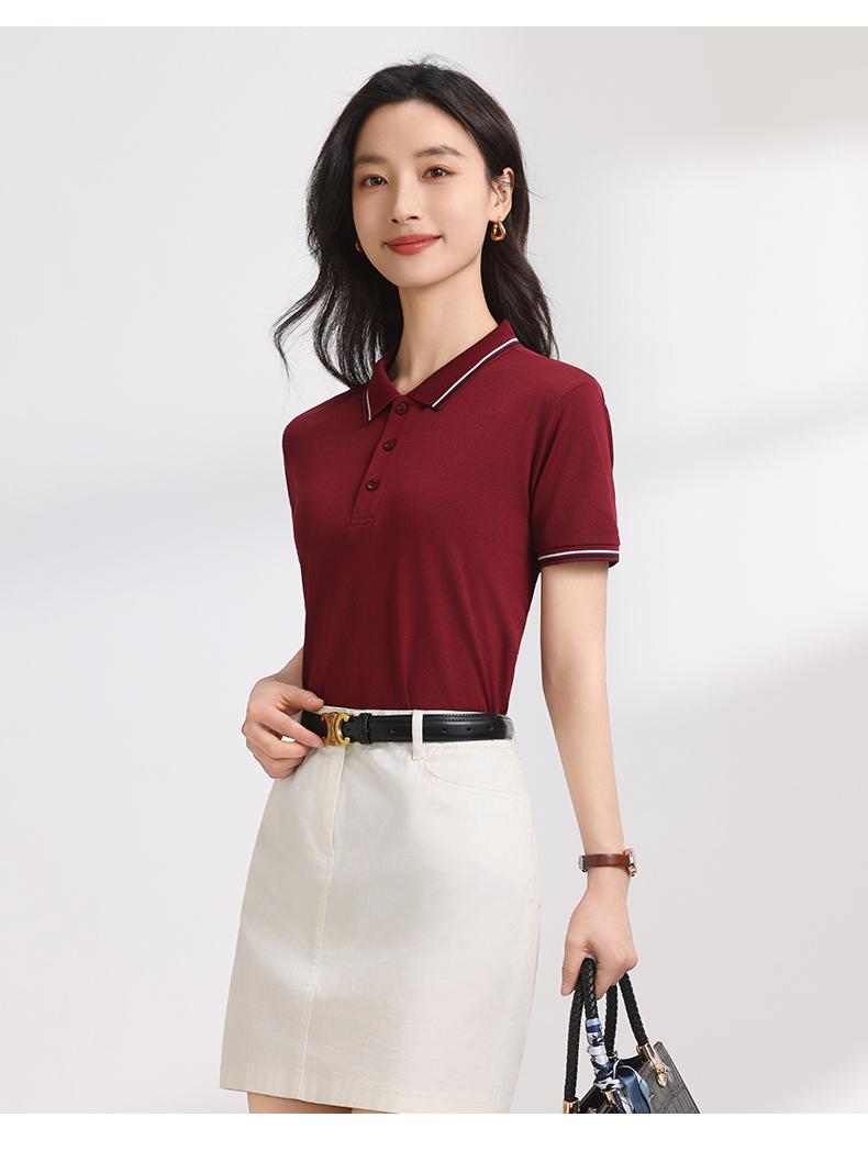 【2026春夏】K958839#200克 赛络纺 间色翻领POLO Polo衫 细节展示 paidai