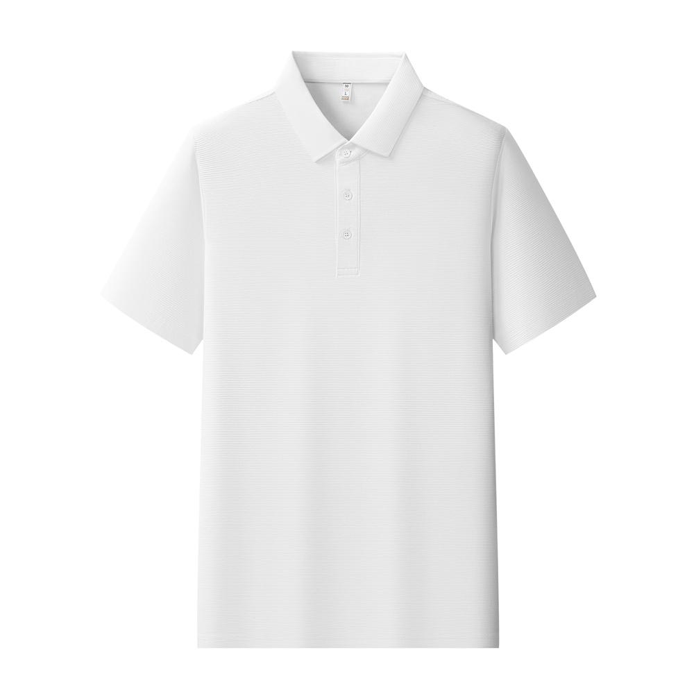 【2026春夏】K958826#230克 重磅横条棉氨 纯色翻领POLO Polo衫 细节展示 启虎