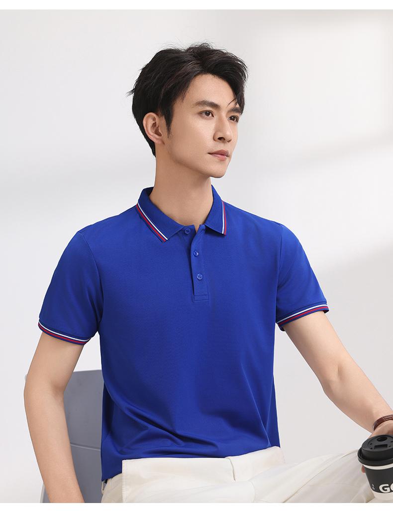 【2026春夏】K958839#200克 赛络纺 间色翻领POLO Polo衫 细节展示 paidai