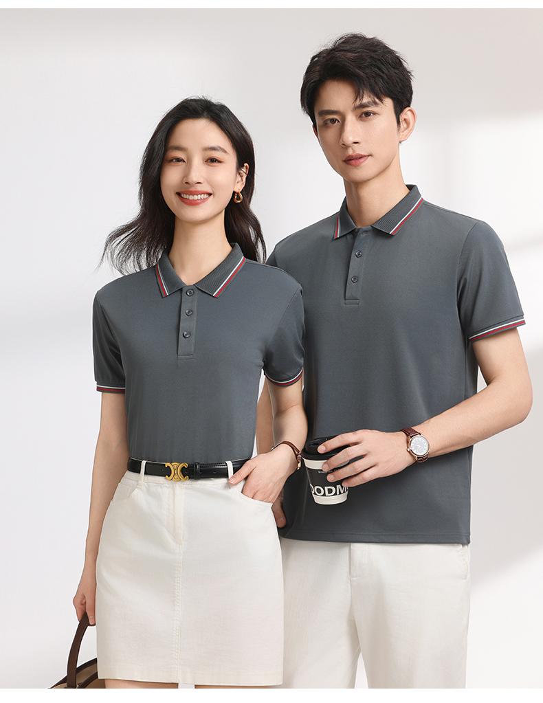 【2026春夏】K958839#200克 赛络纺 间色翻领POLO Polo衫 细节展示 paidai