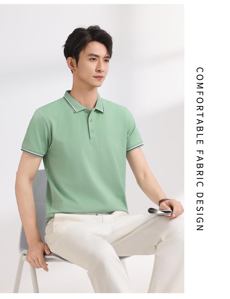 【2026春夏】K958839#200克 赛络纺 间色翻领POLO Polo衫 细节展示 paidai
