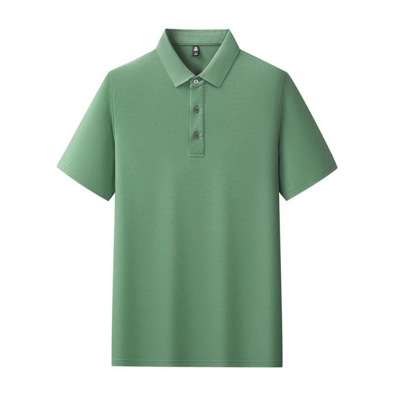 【2026春夏】K958801#200克 菠萝格 纯色翻领POLO 浅绿色 Polo衫 企业团购定制 paidai