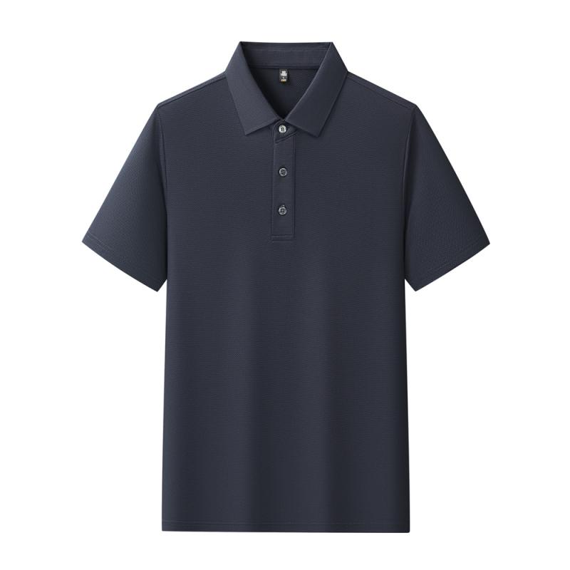 【2026春夏】K958801#200克 菠萝格 纯色翻领POLO 藏青色 Polo衫 企业团购定制 paidai