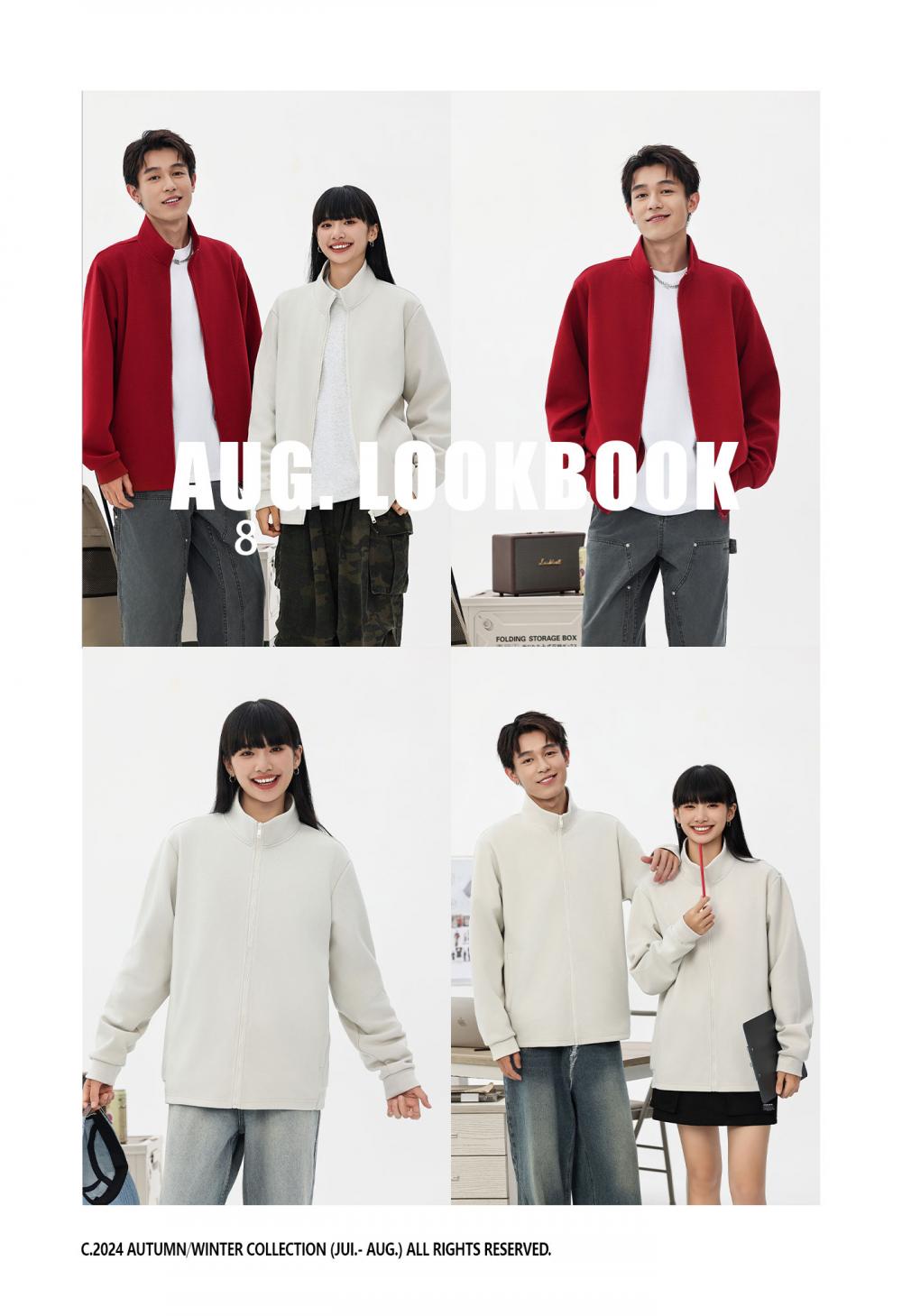 K015055#380克 复古潮棉 立领拉链外套 卫衣定制 细节展示 第2张