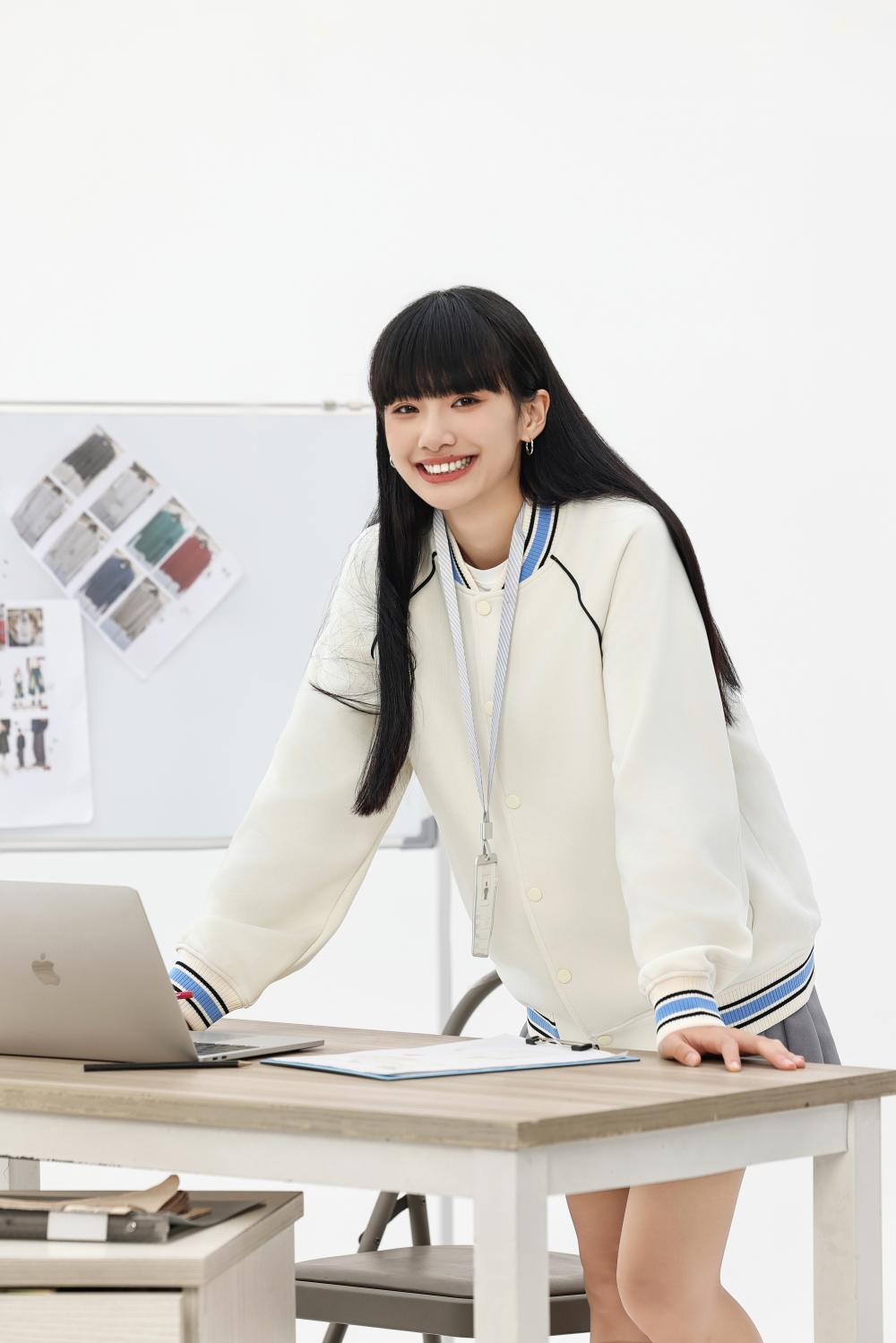 K015099#380克 复古潮棉 时尚棒球服外套 卫衣 细节展示 启虎