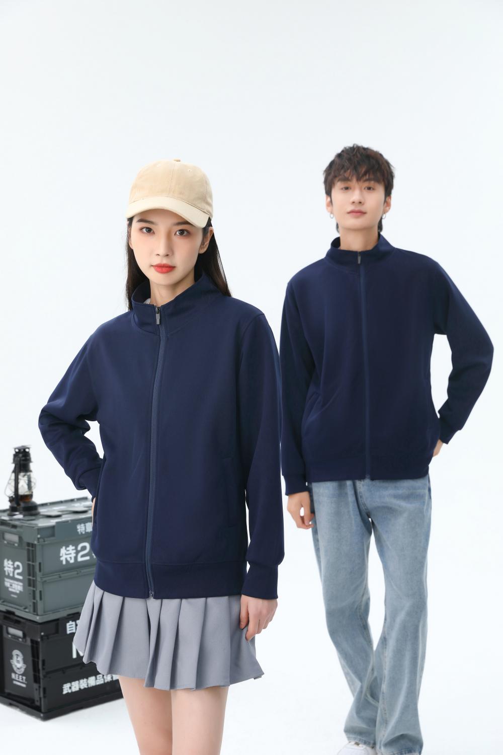 K952222#310克 健康布纯色立领拉链卫衣【秋冬 2023】 卫衣 细节展示 启虎