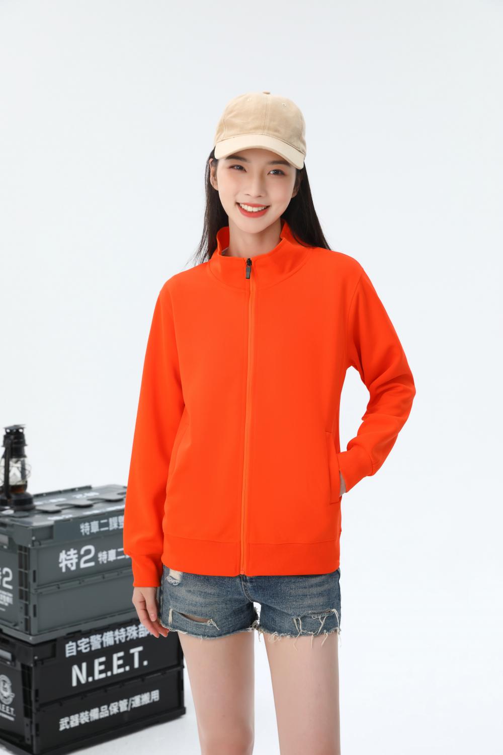 K952222#310克 健康布纯色立领拉链卫衣【秋冬 2023】 卫衣 细节展示 启虎