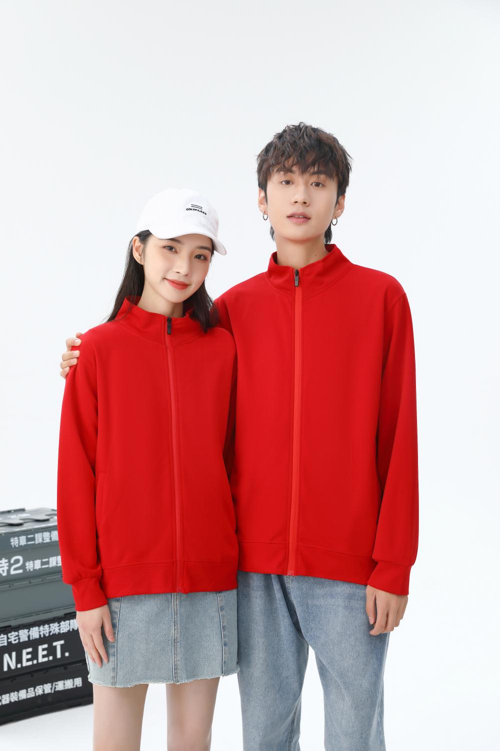 K952222#310克 健康布纯色立领拉链卫衣【秋冬 2023】 卫衣 细节展示 启虎