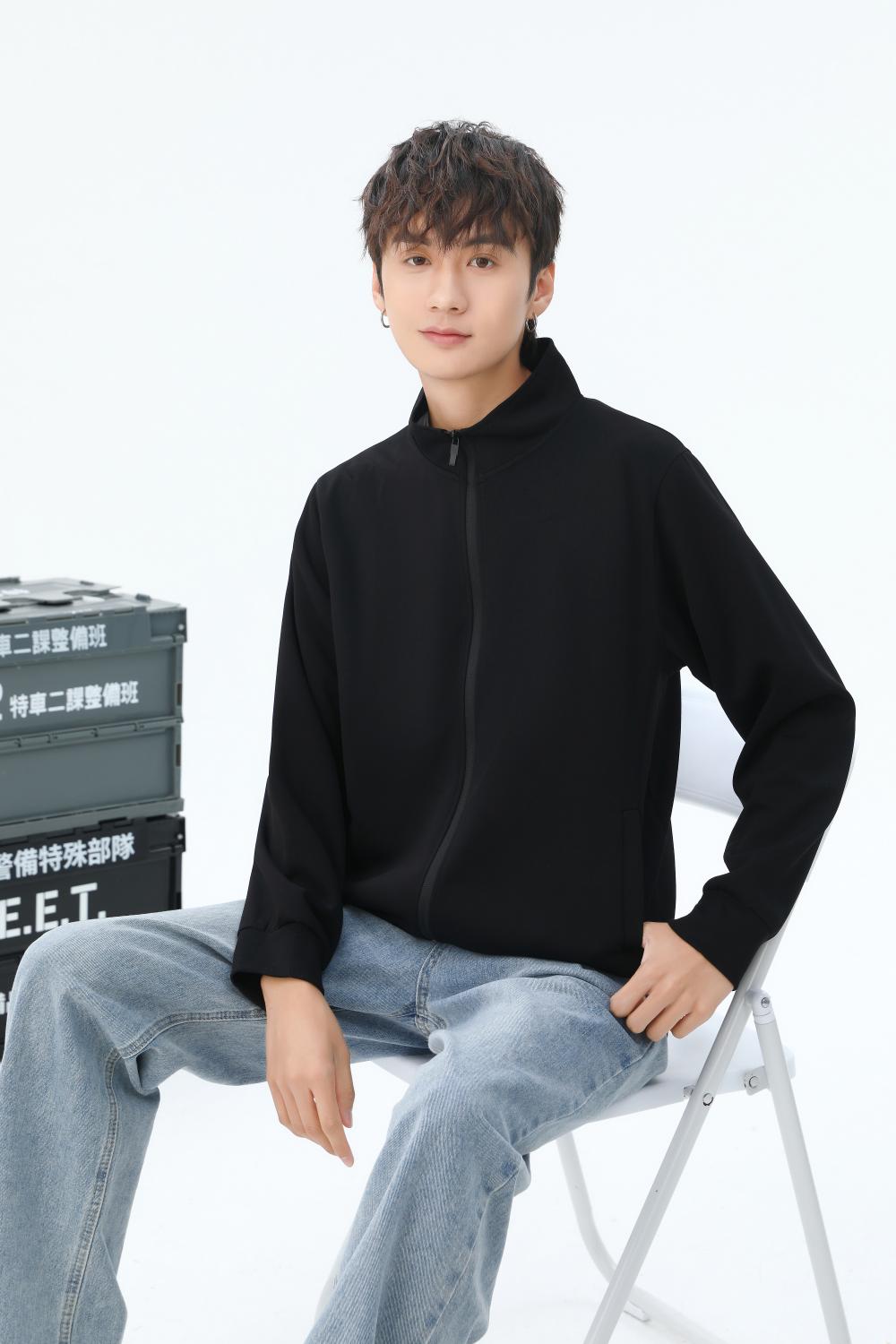 K952222#310克 健康布纯色立领拉链卫衣【秋冬 2023】 卫衣 细节展示 启虎