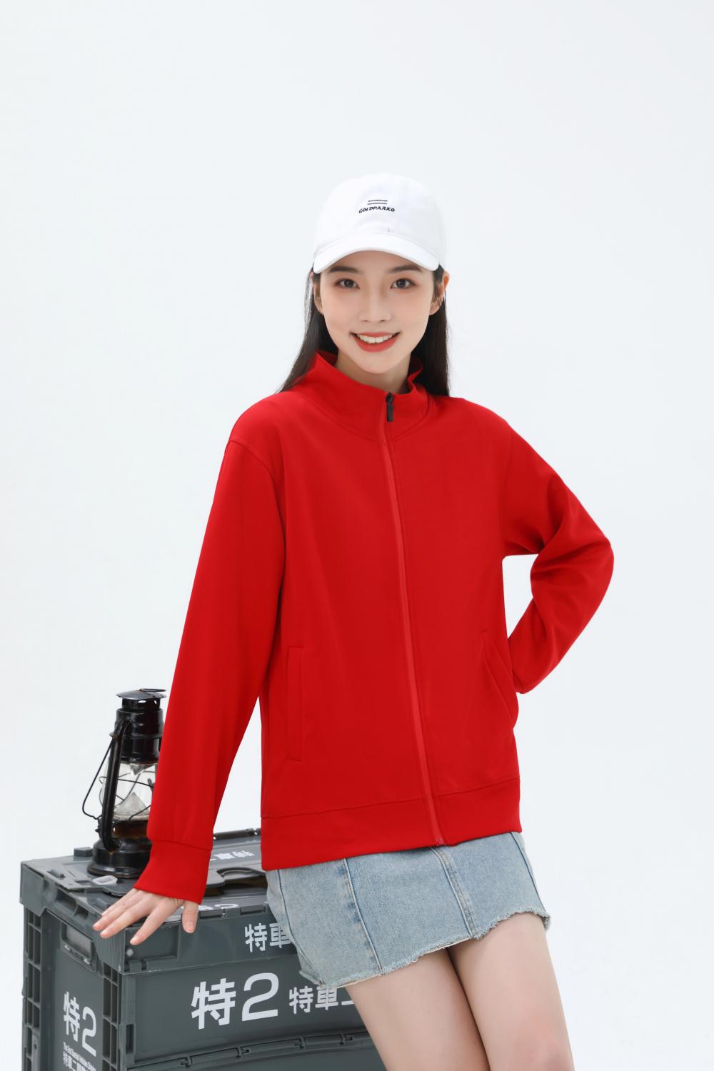 K952222#310克 健康布纯色立领拉链卫衣【秋冬 2023】 卫衣 细节展示 启虎