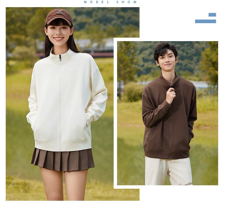K952812#430克 厚款&华棉立领拉链卫衣【秋冬 2023】 卫衣 细节展示 启虎